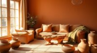 warm earth tone decor