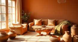 warm earth tone decor