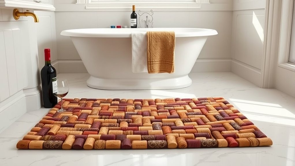 wine inspired cork decor