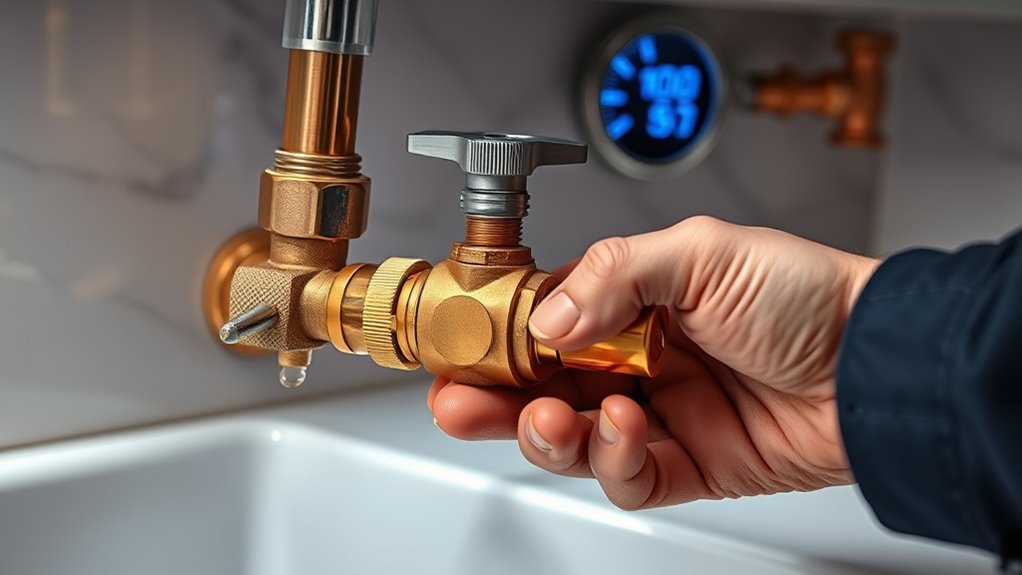 check and regulate water pressure