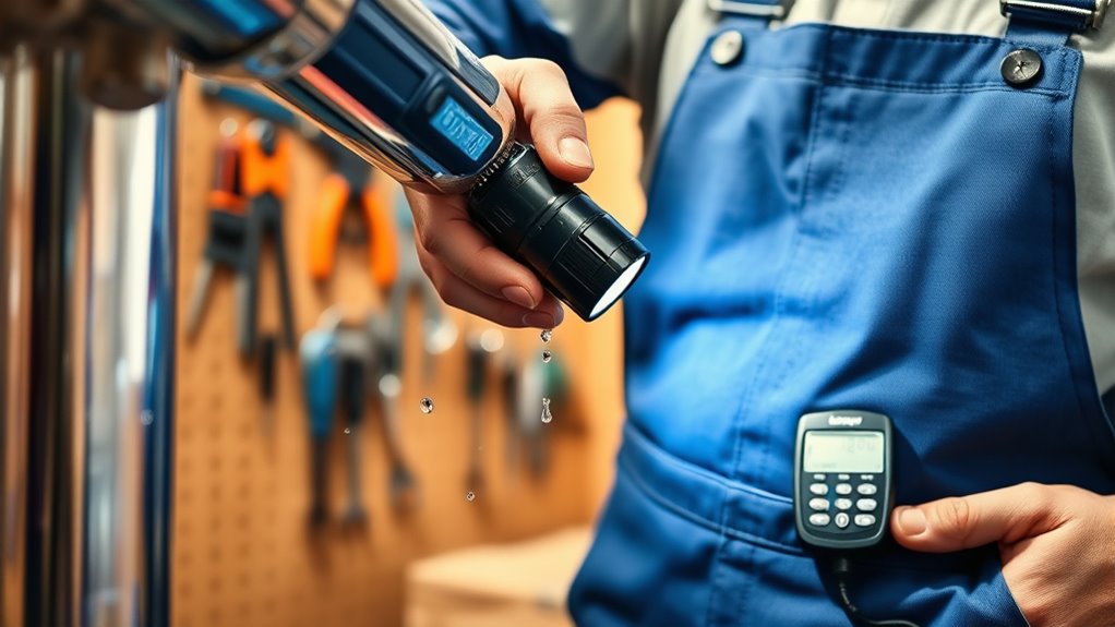 inspect plumbing for leaks