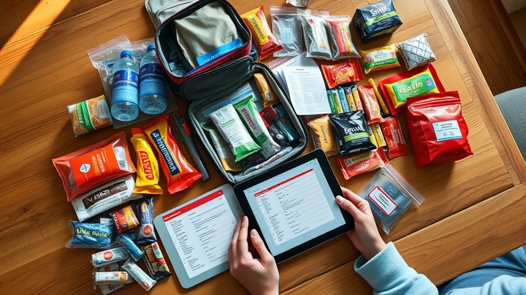 maintain and update emergency supplies