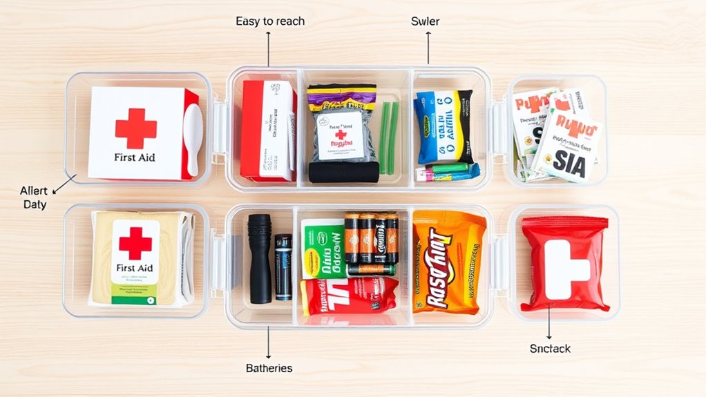 organize items for quick access
