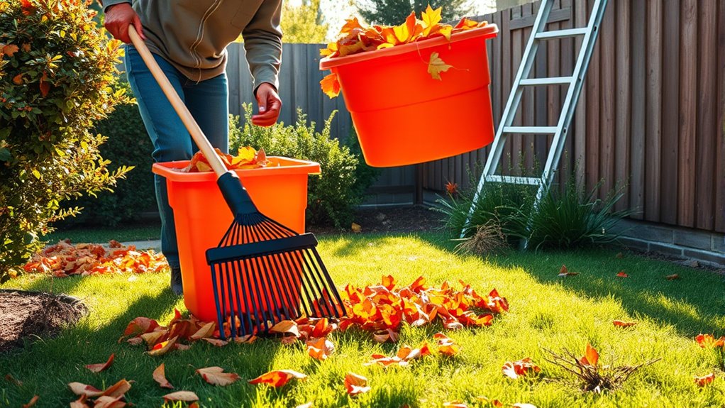 quick lawn and garden cleanup