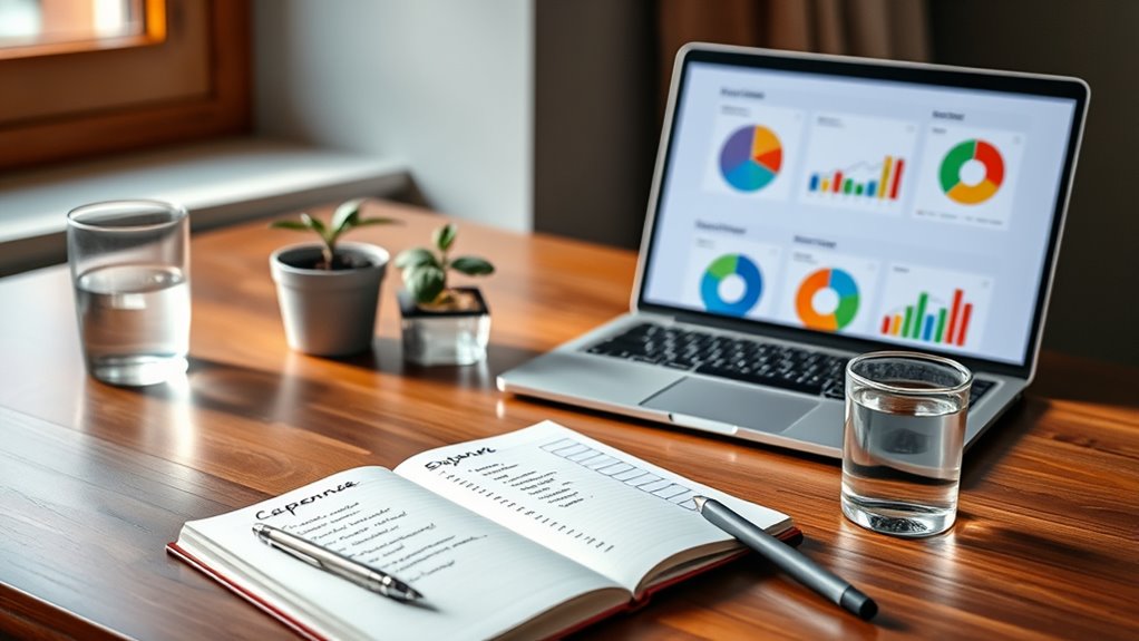 track expenses regularly and accurately