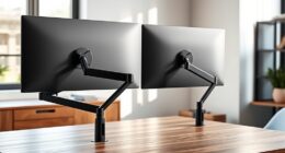adjustable dual monitor arms