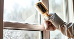 clean window tracks thoroughly