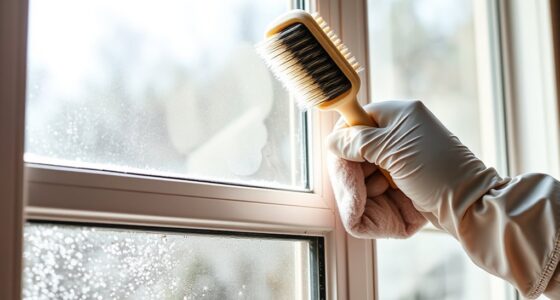 clean window tracks thoroughly
