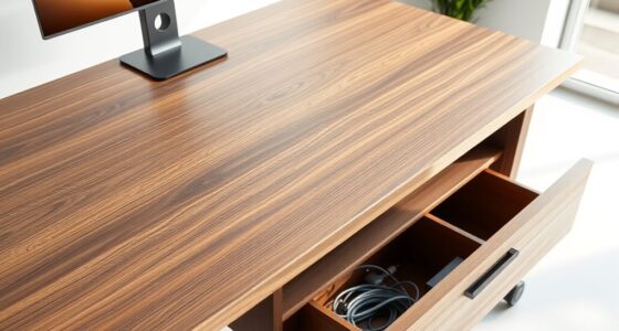 clutter free adjustable workstations