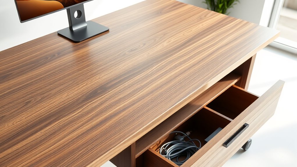 clutter free adjustable workstations