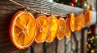 create festive dried orange decorations