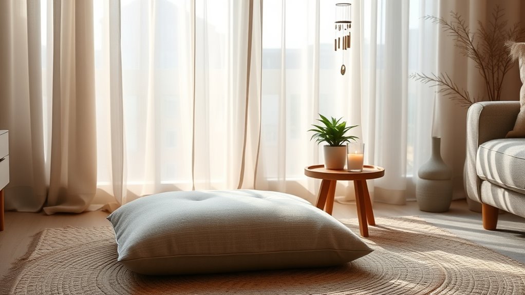 create peaceful meditation space