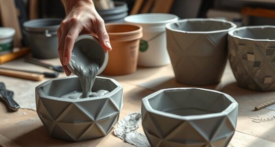 create pour dry decorate