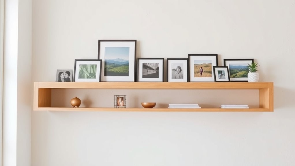 diy customizable picture shelves