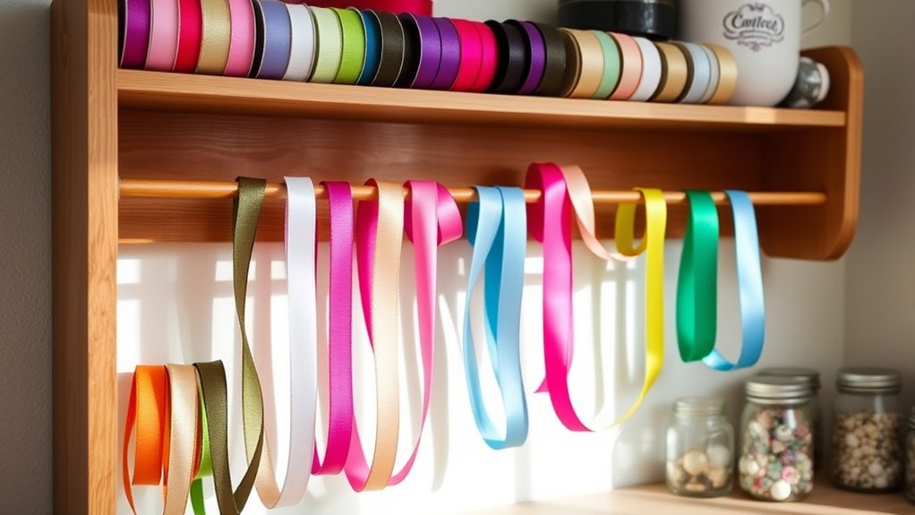 diy ribbon storage ideas