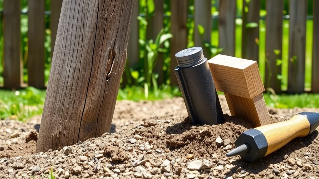 fence post stabilization techniques