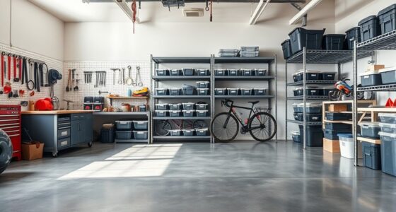 garage sections and storage