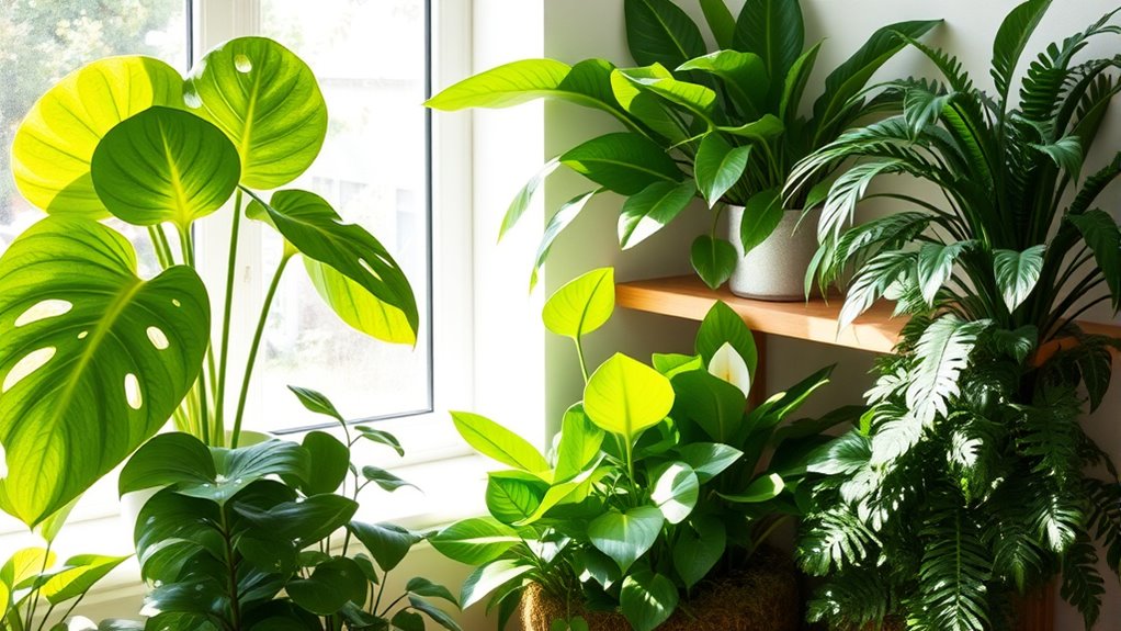 houseplants boost indoor humidity