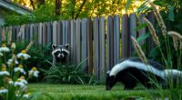 humane raccoon and skunk deterrents