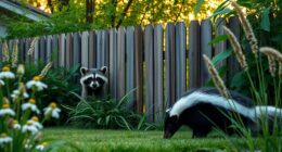 humane raccoon and skunk deterrents