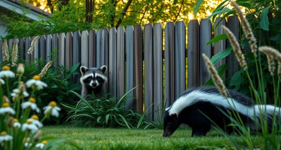 humane raccoon and skunk deterrents