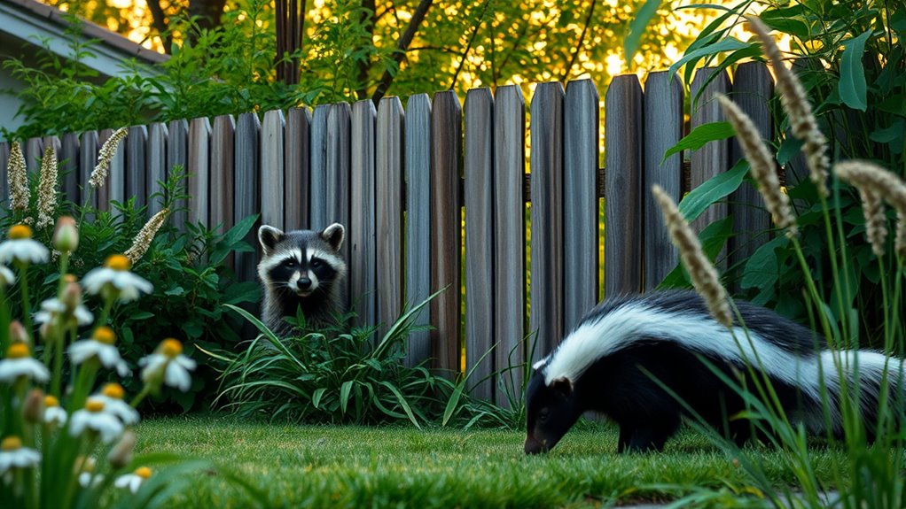 humane raccoon and skunk deterrents