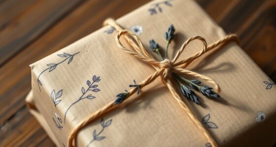 kraft paper gift wrapping