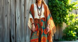 layered colorful boho fashion