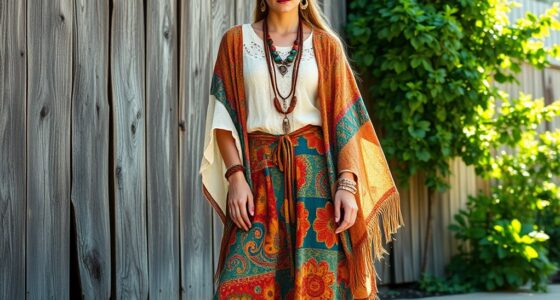 layered colorful boho fashion