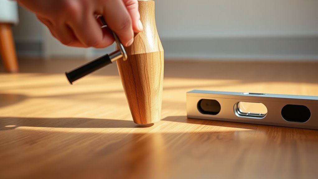 level adjust stabilize furniture