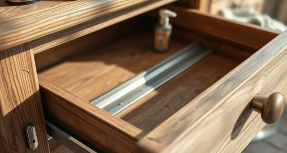 lubricate drawer slides regularly