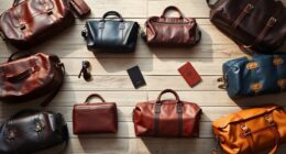 luxury leather travel bags