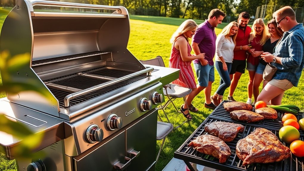 luxury tailgate grilling options