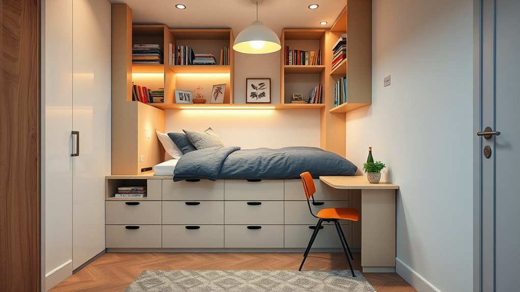maximize small bedroom space
