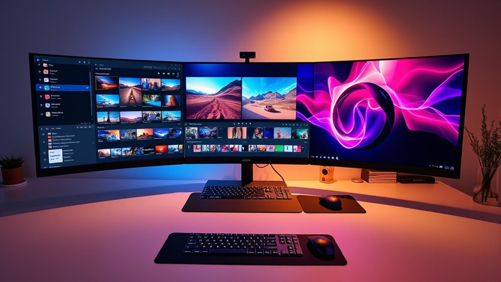 monitor selection for editing