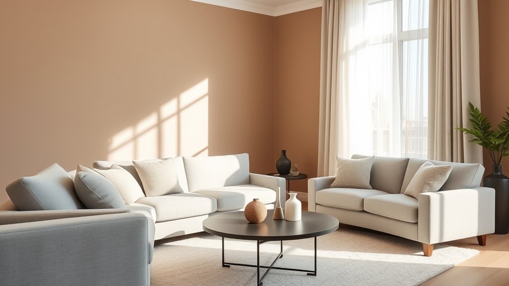 monochromatic accents and textures