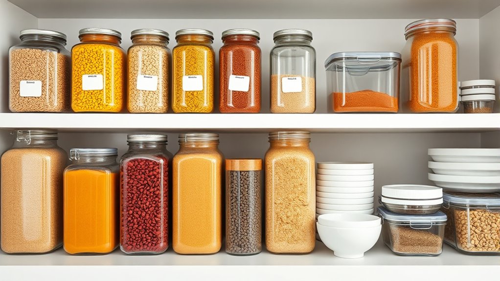 organized pantry for quick meals