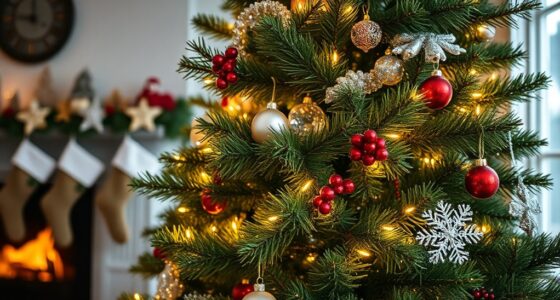 realistic pre lit christmas trees