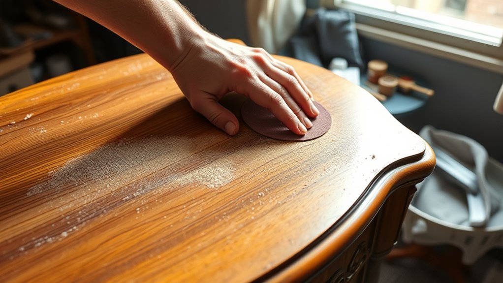 refinish small side table