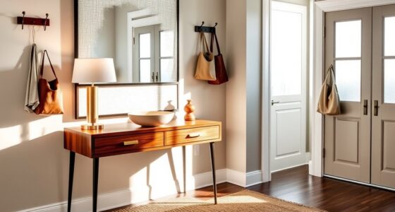 stylish and functional entryway