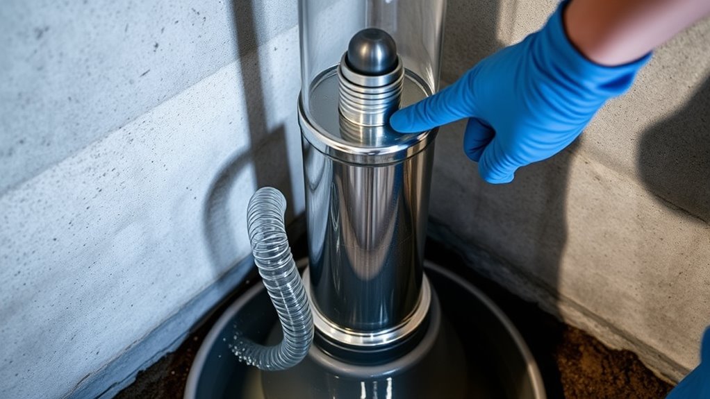 sump pump operation testing