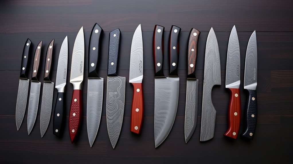 top carbon steel damascus knives