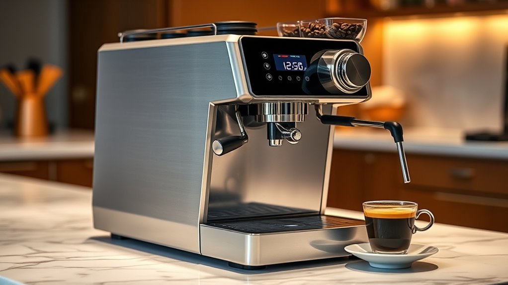 top espresso machines with grinders