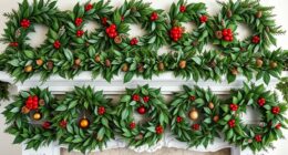 top mantel wreath garland sets