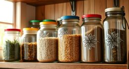 transform glass jars into storage