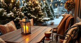 warm inviting outdoor retreat