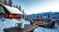 warm peaceful winter getaway