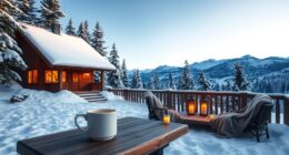 warm peaceful winter getaway