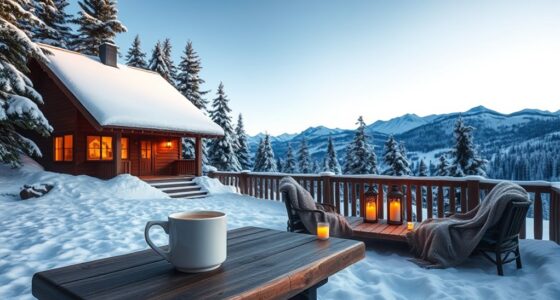 warm peaceful winter getaway