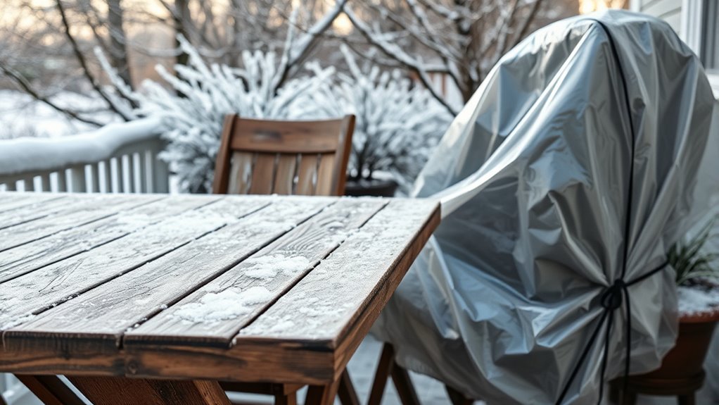 winter outdoor furniture maintenance